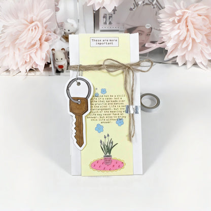 A Room of One's Own Illustrated Aesthetic Art Print Memo - 5 PCS
