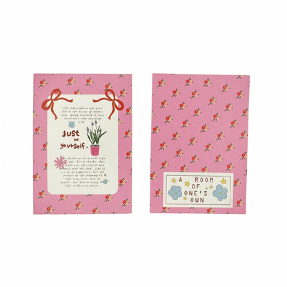A Room of One's Own Illustrated Aesthetic Mini Decorative Matte Backcards - 5 PCS