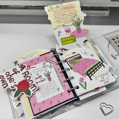A Room of One's Own Illustrated Aesthetic Mini Decorative Matte Backcards - 5 PCS