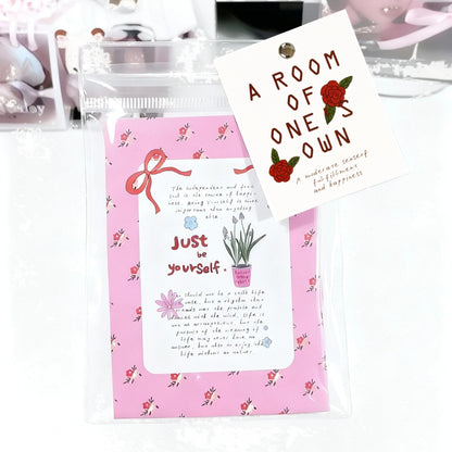 A Room of One's Own Illustrated Aesthetic Mini Decorative Matte Backcards - 5 PCS