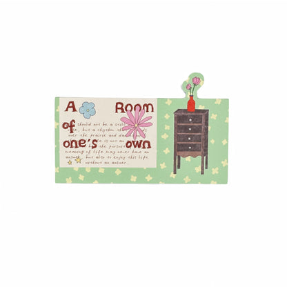 A Room of One's Own Illustrated Aesthetic Die-Cut Header Cards - 5 PCS
