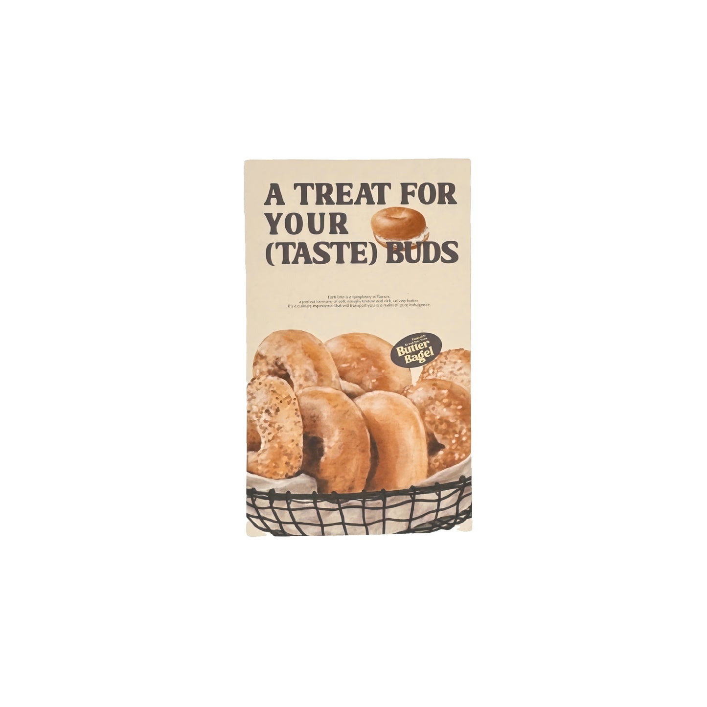 Bagel Baking Gourmet Aesthetic Matte Seal Stickers Set - 5 PCS