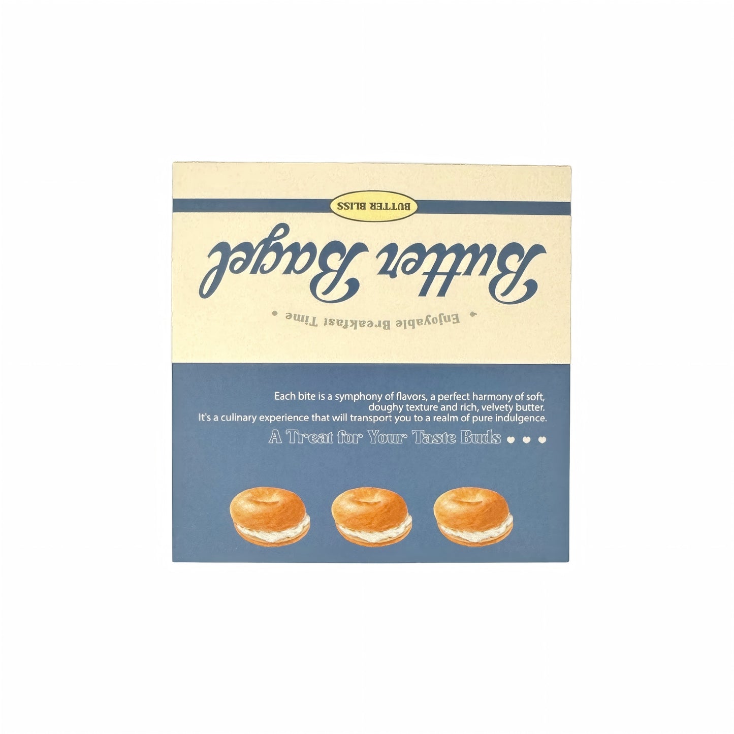 Bagel Baking Gourmet Aesthetic Header Cards - 5 PCS