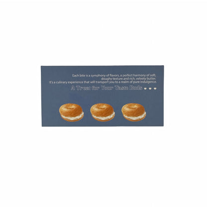 Bagel Baking Gourmet Aesthetic Header Cards - 5 PCS
