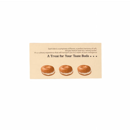 Bagel Baking Gourmet Aesthetic Header Cards - 5 PCS