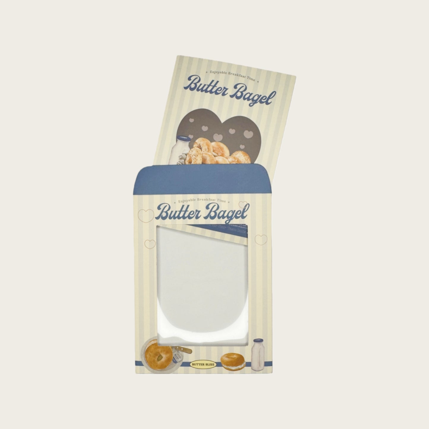 Bagel Baking Gourmet Aesthetic Window Envelopes - 5 PCS