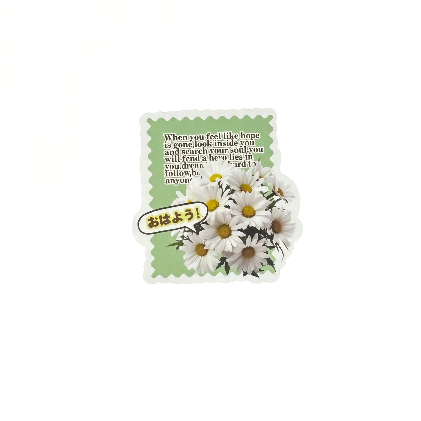 Daisy 24 Pcs Floral Aesthetic Die-Cut Stickers Set Ephemera Pack - 24 PCS