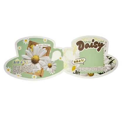 Daisy Floral Aesthetic Multi-Functional Die-Cut Folio Foldable Art Print - 5 PCS