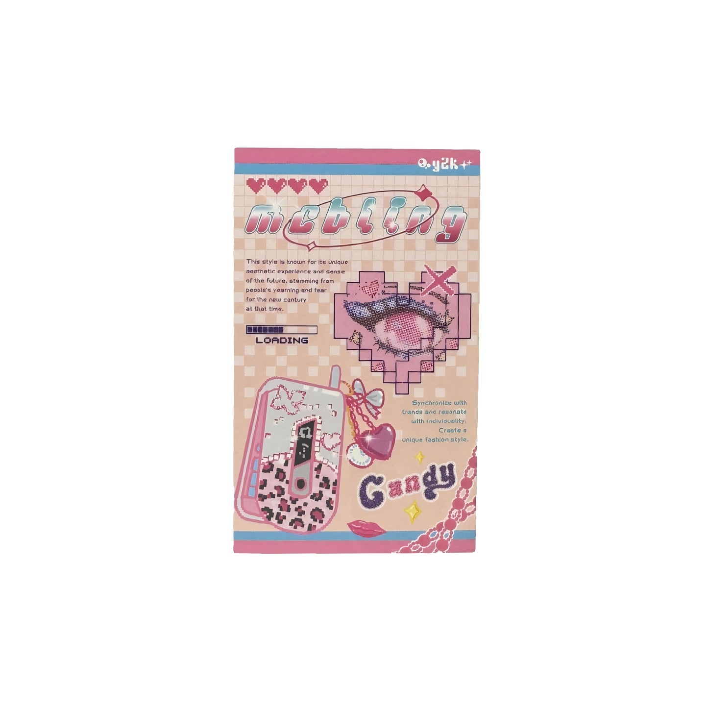 Y2K Sweetheart  Premium Retro Millennium Aesthetic Matte Seal Stickers - 5 PCS
