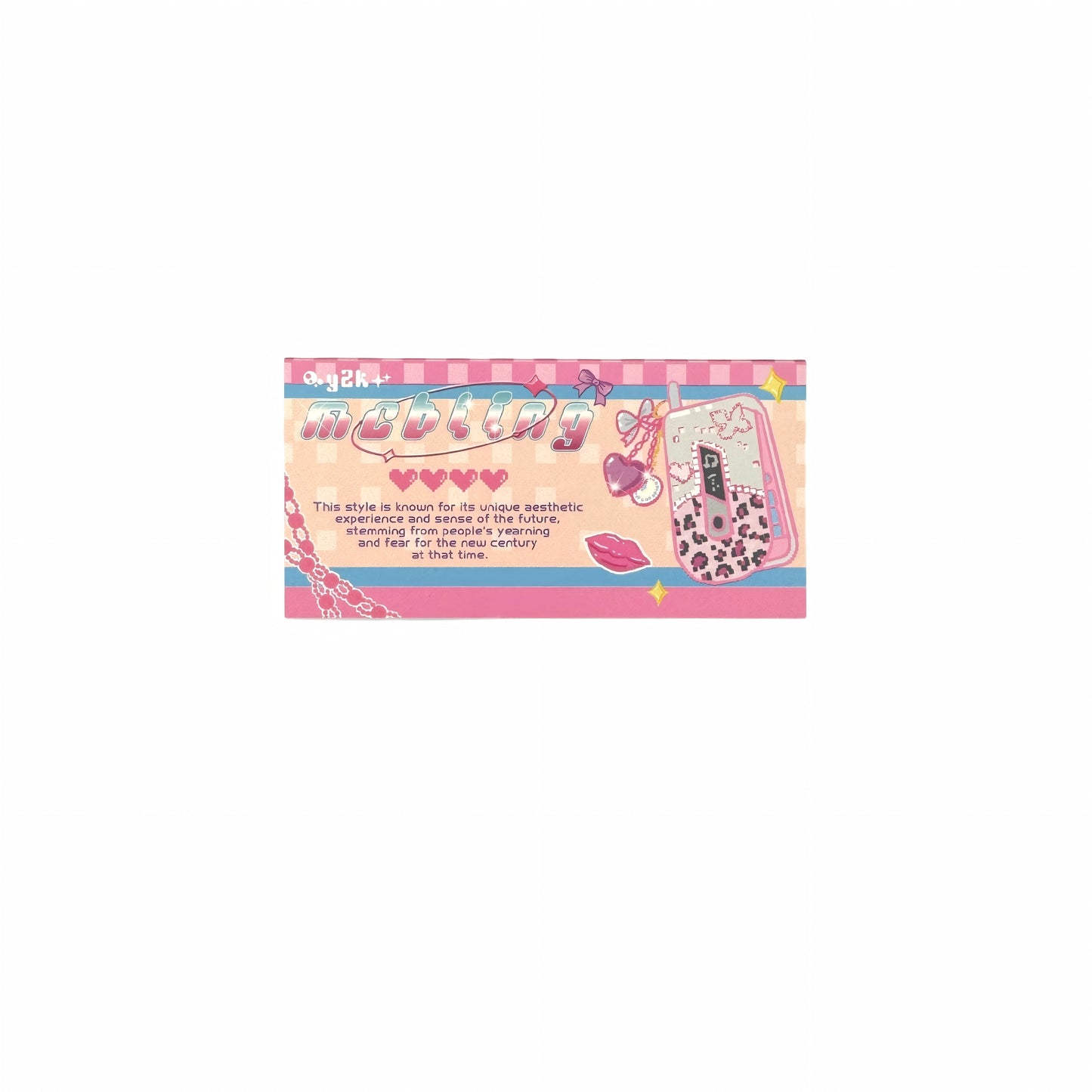 Y2K Sweetheart  Retro Millennium Aesthetic Header Cards - 5 PCS