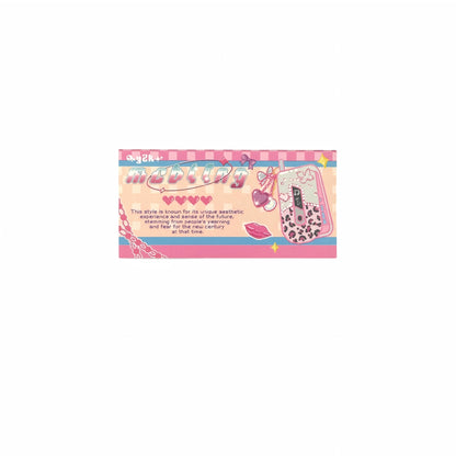 Y2K Sweetheart  Retro Millennium Aesthetic Header Cards - 5 PCS