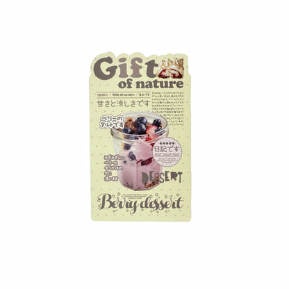 Berry Sweet Premium Gourmet Aesthetic Matte Die-Cut Seal Stickers - 5 PCS