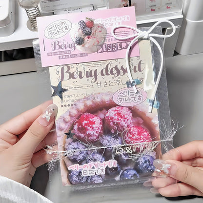 Berry Sweet  Gourmet Aesthetic Header Cards - 5 PCS