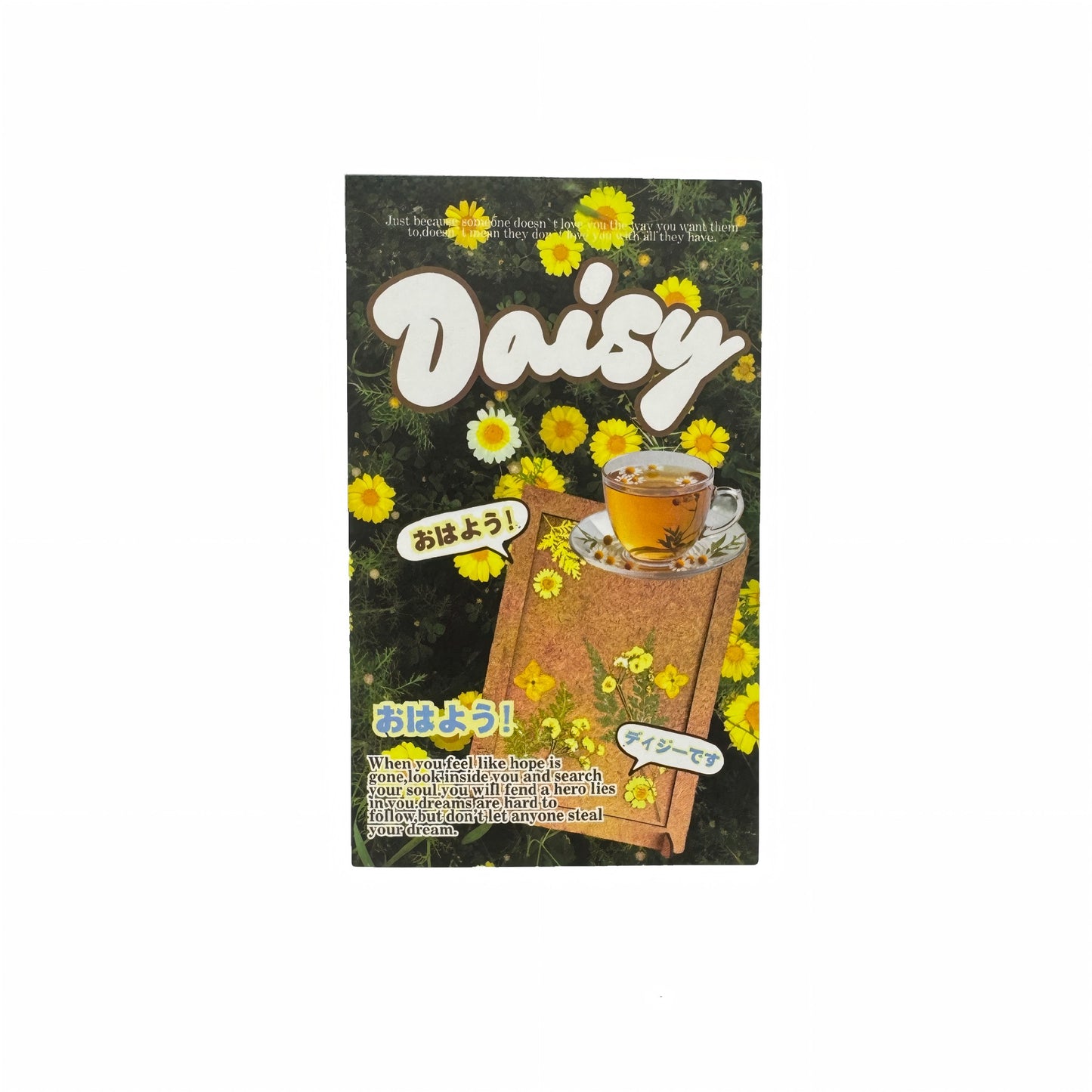 Daisy Premium Floral Aesthetic Matte Seal Stickers Set - 5 PCS