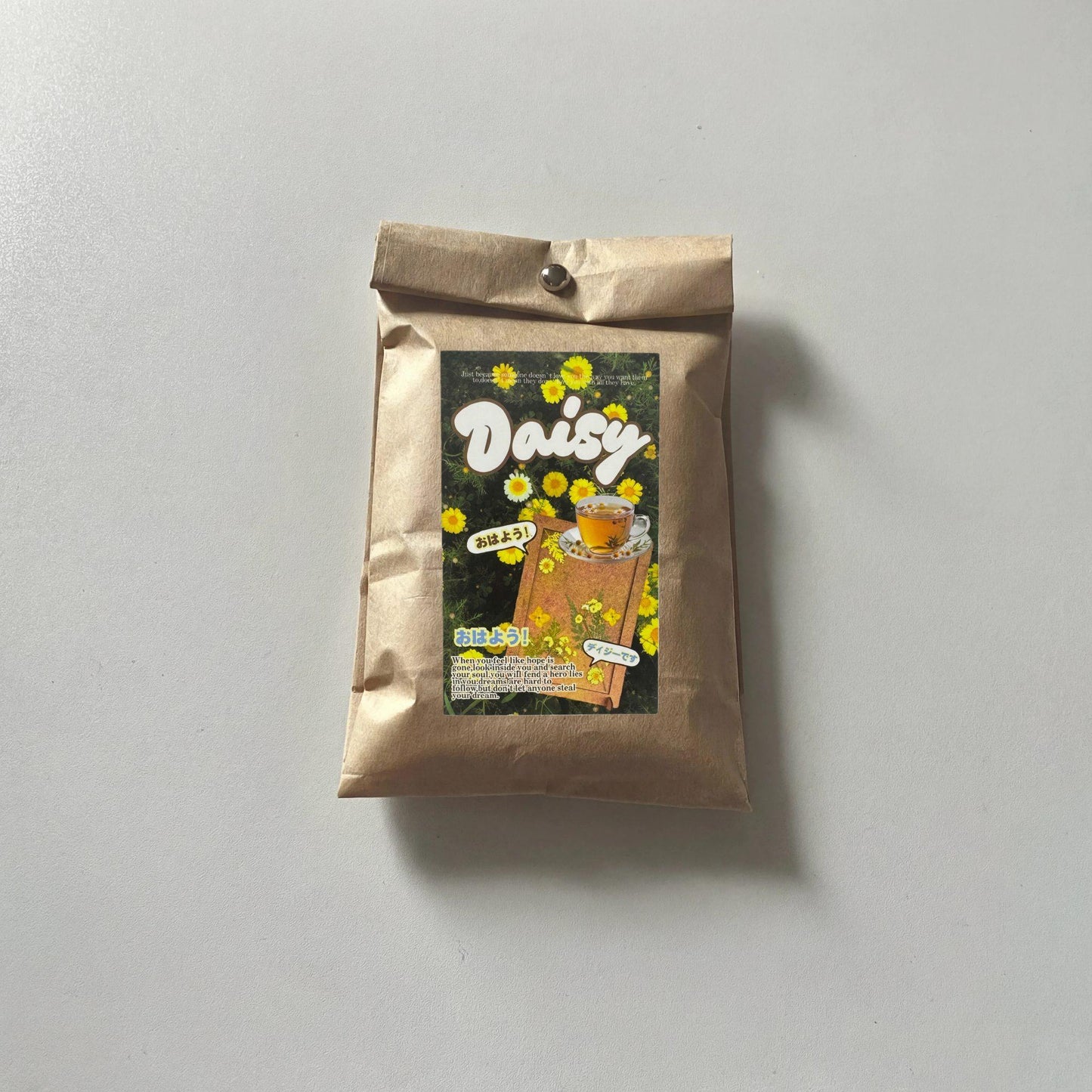 Daisy Premium Floral Aesthetic Matte Seal Stickers Set - 5 PCS