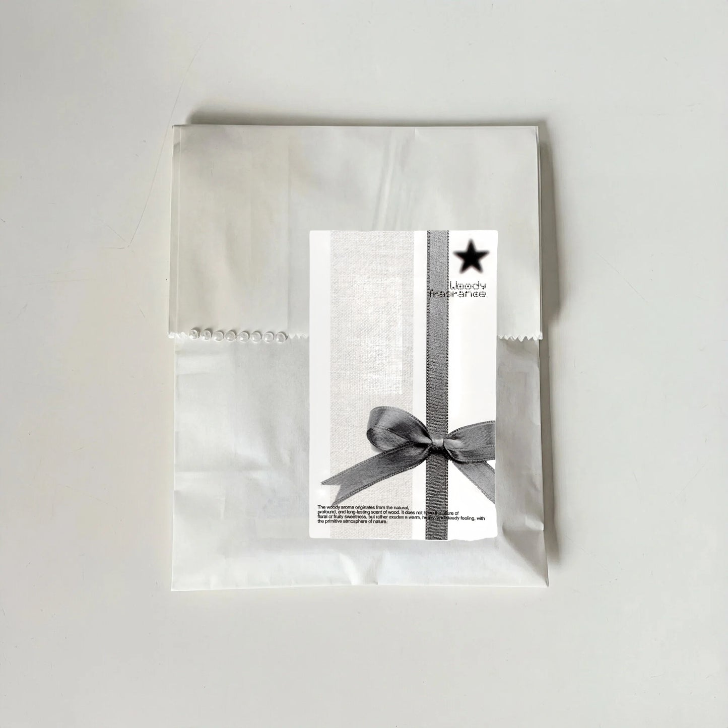 Fragrance Black & White Tones Aesthetic Matte Seal Stickers - 5 PCS