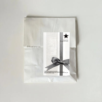 Fragrance Black & White Tones Aesthetic Matte Seal Stickers - 5 PCS