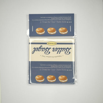 Bagel Baking Gourmet Aesthetic Header Cards - 5 PCS