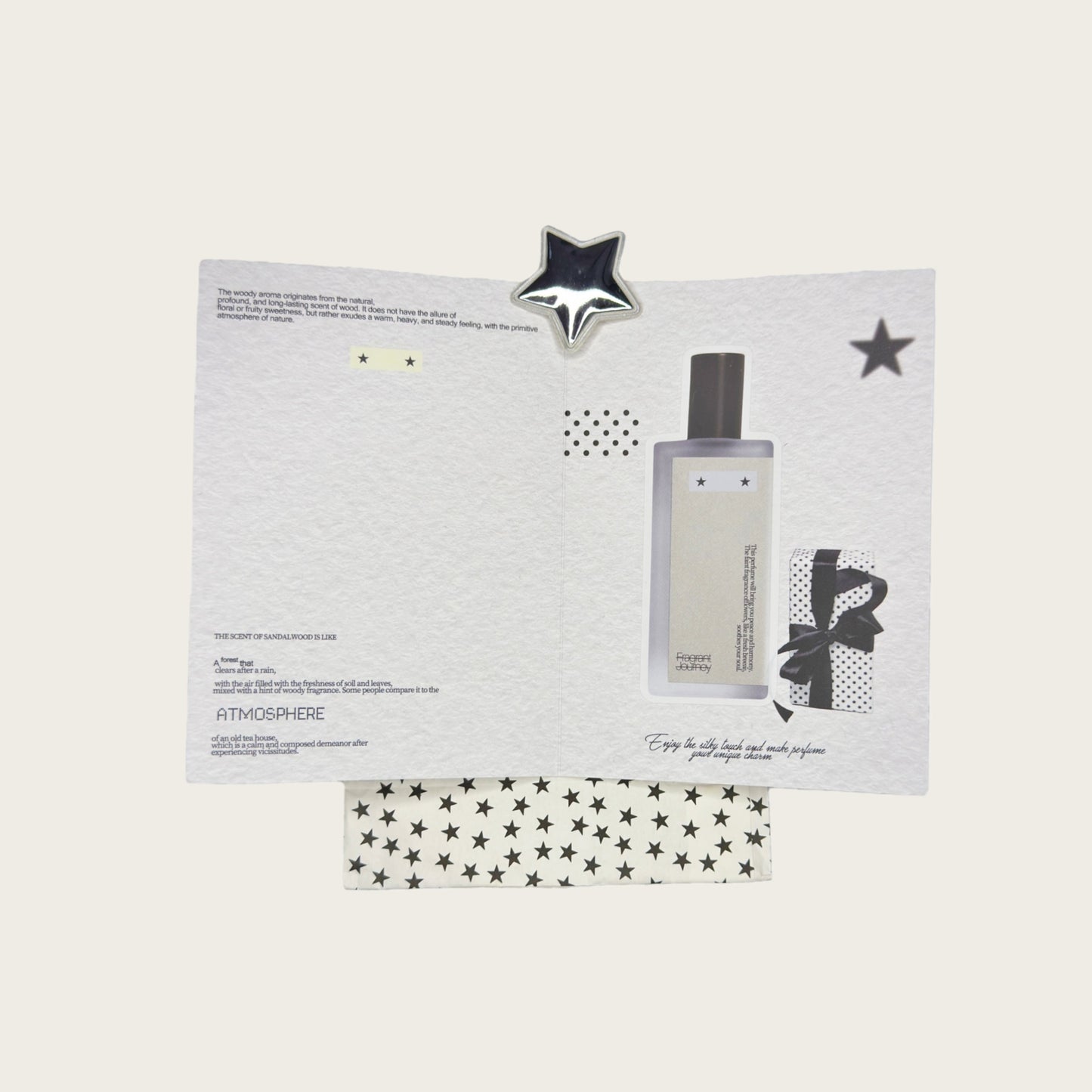 Fragrance Black & White Tones Aesthetic Multi-Functional Foldable Folio Art Print - 5 PCS