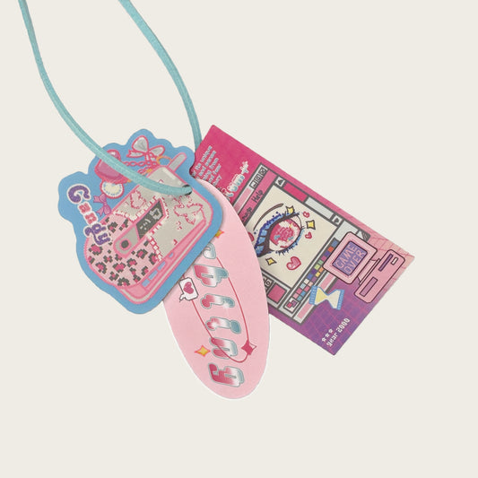 Y2K Sweetheart Retro Millennium Aesthetic Matte Custom Die-Cut Gift Hang Tags & Paper Charms Set - 15 PCS