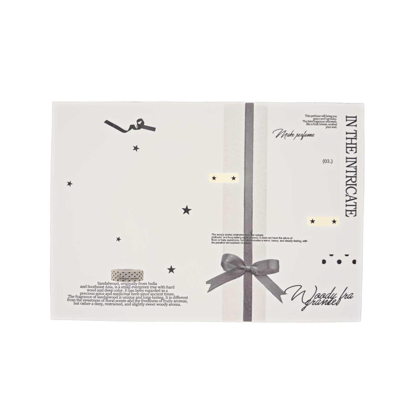 Fragrance Black & White Tones Aesthetic Multi-Functional Foldable Folio Art Print - 5 PCS