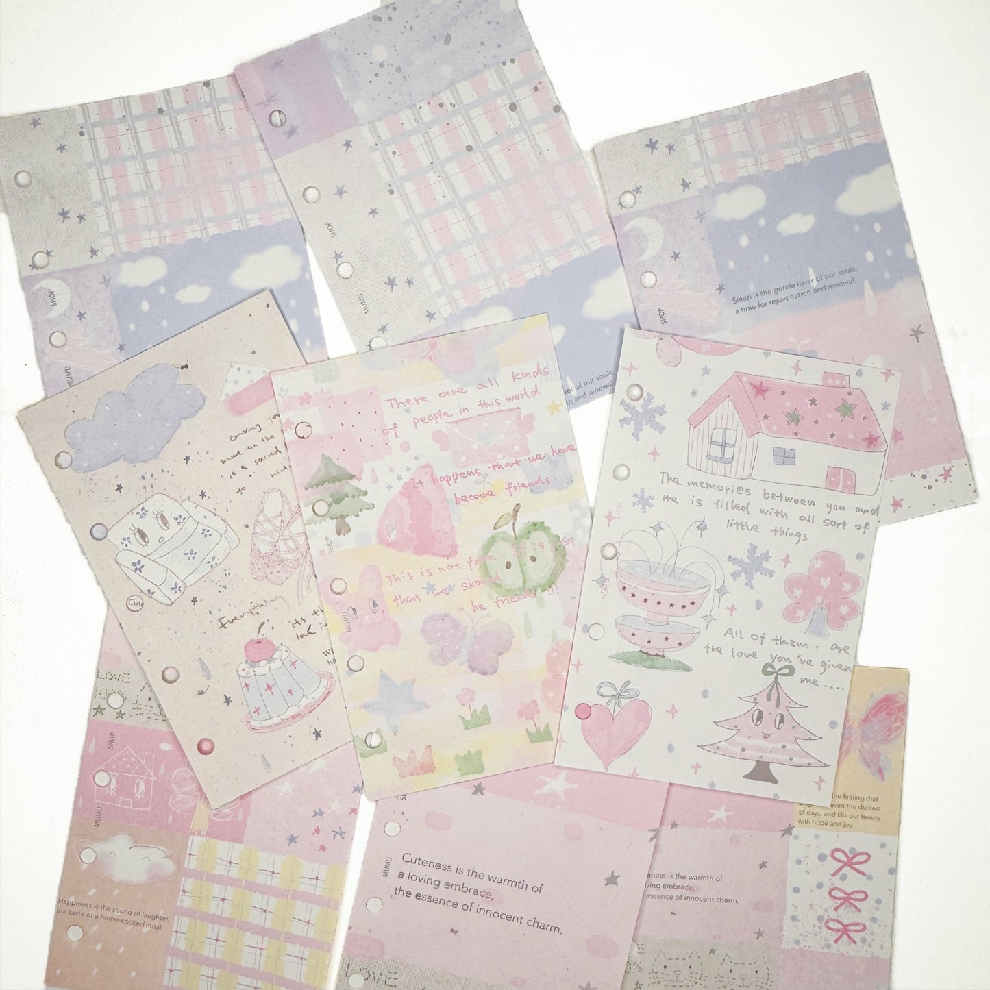 Salt-Style 52PCS M5 Planner/Journals Refill Set - 52 PCS
