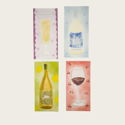 Tipsy Season - 20PCS Strip Memo Pads/Notes Set - 20 PCS