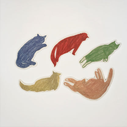 Cat Silhouette 15PCS Memo Pads Set - 15 PCS