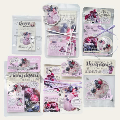 Berry Sweet Premium Gourmet Aesthetic Matte Die-Cut Seal Stickers - 5 PCS