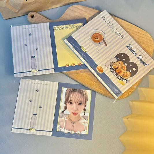 Bagel Baking Gourmet Aesthetic Multi-Functional Mini Foldable Folio Art Print - 5 PCS