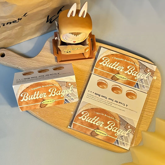 Bagel Baking Gourmet Aesthetic Header Cards - 5 PCS