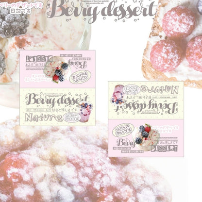Berry Sweet  Gourmet Aesthetic Header Cards - 5 PCS