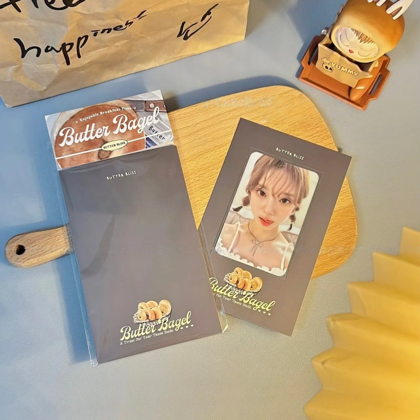 Bagel Baking Gourmet Aesthetic Decorative Matte Backcards - 5 PCS