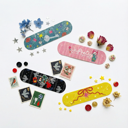 NEW LIFE Bandage-Style Matte Patch Strip Sticker Set - 5 SHEETS