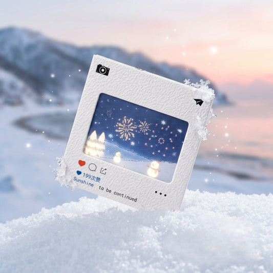 Winter Fireworks - 3D Lenticular Card Accessories Charm - 1 PC