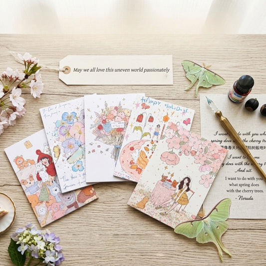Romantic & Free June - 20PCS Premium Memo Pad Planner/Journals Refill Set - 20PCS