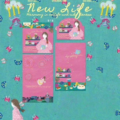 NEW LIFE Contoured 3D Die-Cut Header Cards - 5 PCS