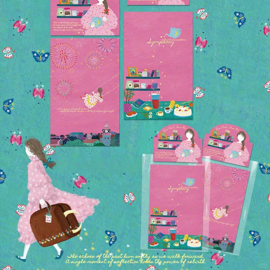 NEW LIFE Premium Artistic Decorative Matte Backcard - 5 PCS