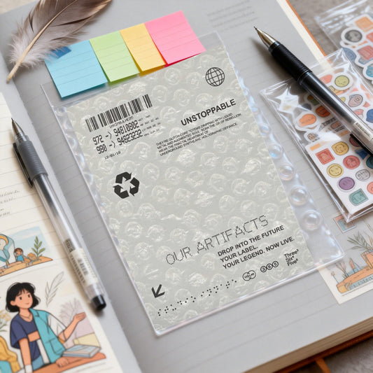 Recirculation  Minimalist Clean Fit Aesthetic Decorative Matte Backcards - 5 PCS
