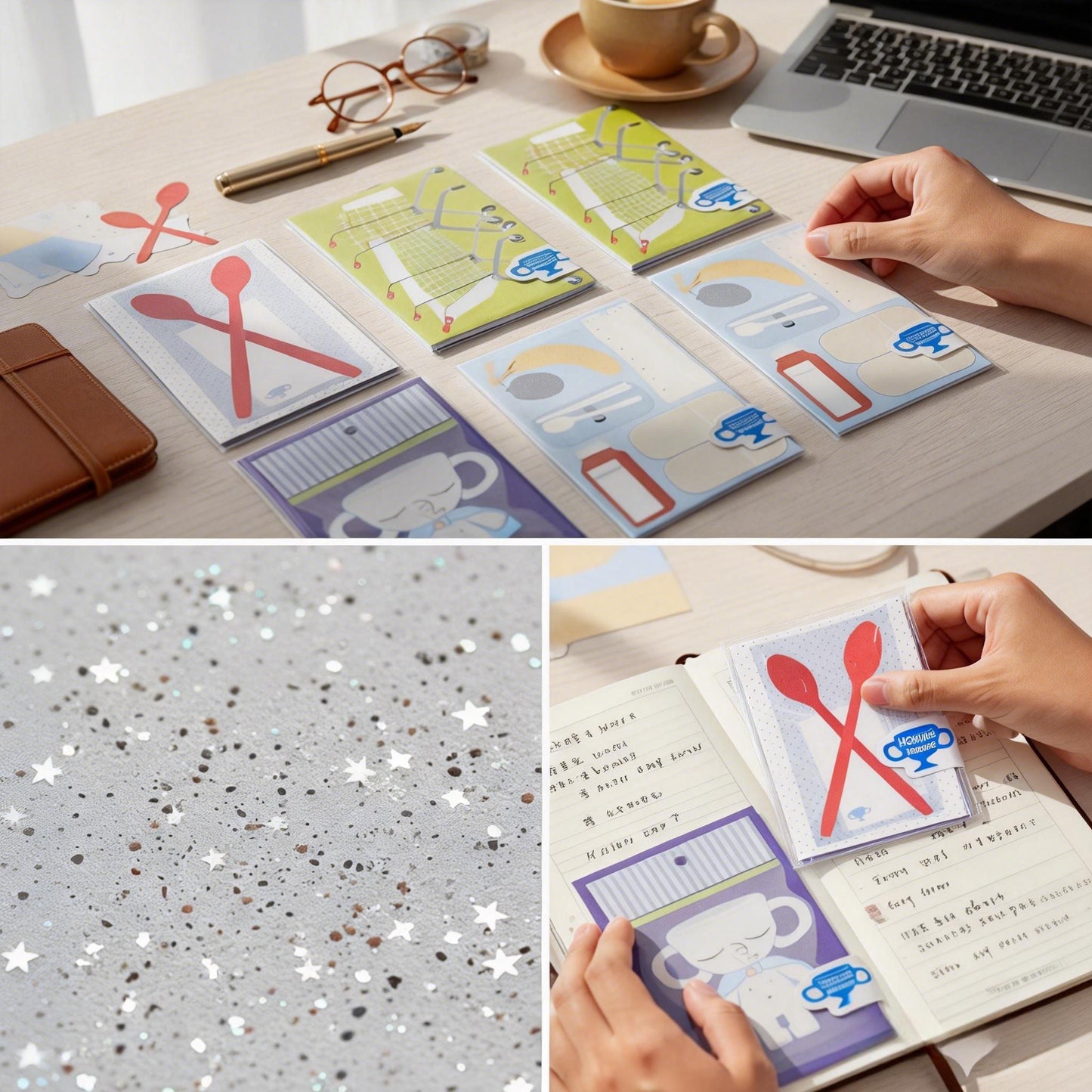 Gadgets For Writing - M5 Planner/Journaling Mixed Specialty Paper Pack (4 Textures) - 12 PCS