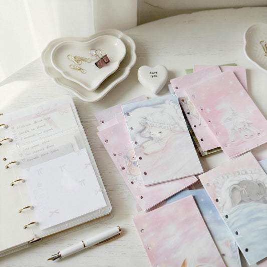 Illustrated Animals - 20PCS M5 Planner/Journals Refill Set - 20 PCS