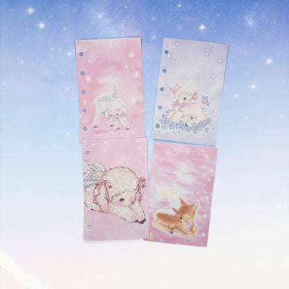 Illustrated Animals - 20PCS M5 Planner/Journals Refill Set - 20 PCS