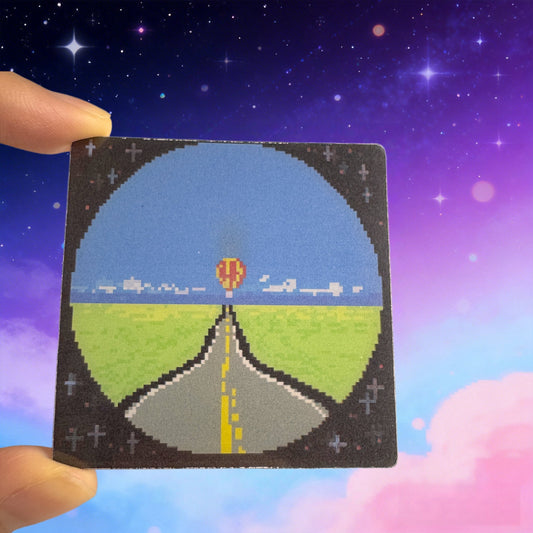 Hot Air Balloon of Optical Hospital - 3D Pixel Art Lenticular Card Accessories Charm - 1 PC