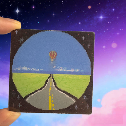Hot Air Balloon of Optical Hospital - 3D Pixel Art Lenticular Card Accessories Charm - 1 PC