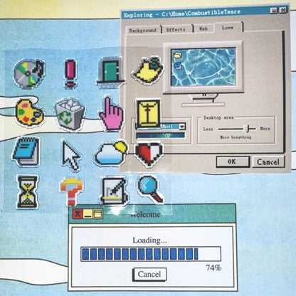 Lost Command - 3D Puffy Transparent Stickers - 1 SHEET